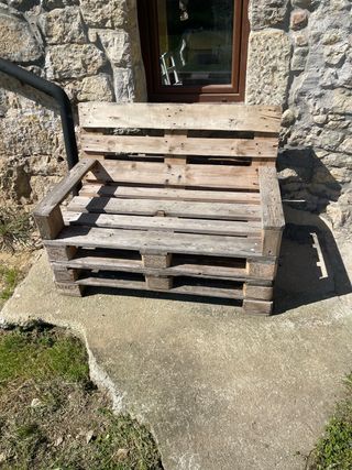 Sofá de Palets Madera Exterior