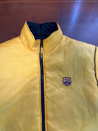 Abrigo FC Barcelona Reversible Azul/Amarillo