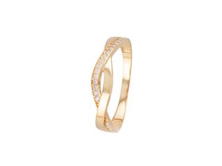 anillo oro 18k con piedra con circonita