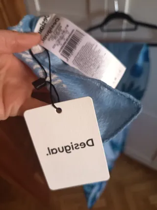 Pañuelo Desigual Azul Multicolor
