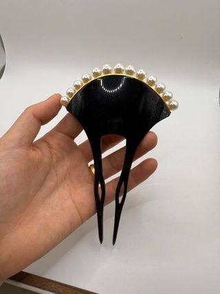 Pinza pelo abanico perlas japonesa