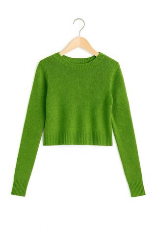 Nueva Cardigan punto rizado verde T. S
