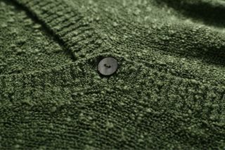 Nueva Cardigan punto rizado verde T. S