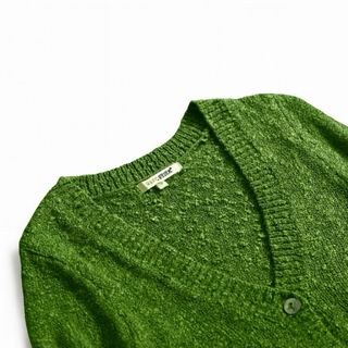 Nueva Cardigan punto rizado verde T. S