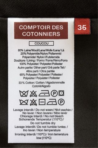 Comptoir des Cotonniers Falda cuadros T.S