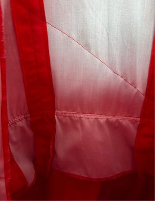 Vestido de flamenca rojo y blanco