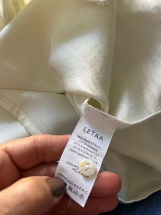 Camisa raso flores nueva