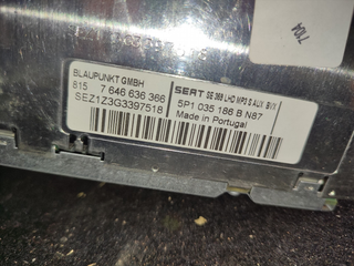 SISTEMA AUDIO / RADIO CD SEAT ALTEA (5P1) Referen