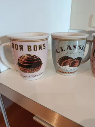 Set 4 Tazze Mug Cioccolato