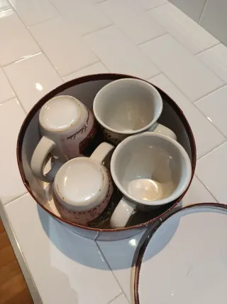 Set 4 Tazze Mug Cioccolato