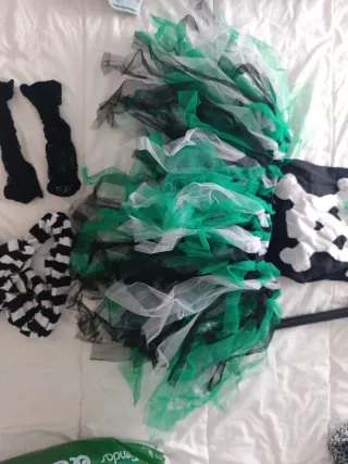 Disfraz roquera Calavera Tutu Talla Única