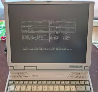 Portátil Toshiba 490XCDT de colección