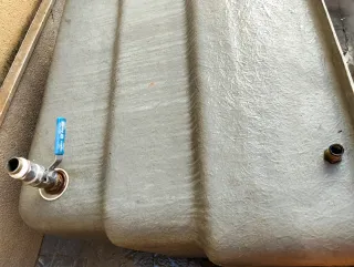 Depósito de agua de fibra rectangular de 480L