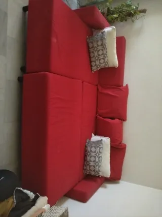 Sofá chaiselongue y cama