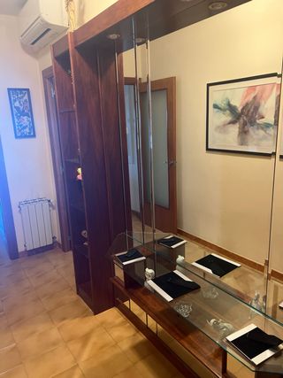 Ingresso in legno e vetro