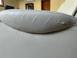 Sofá Reclinable Polipiel Beige
