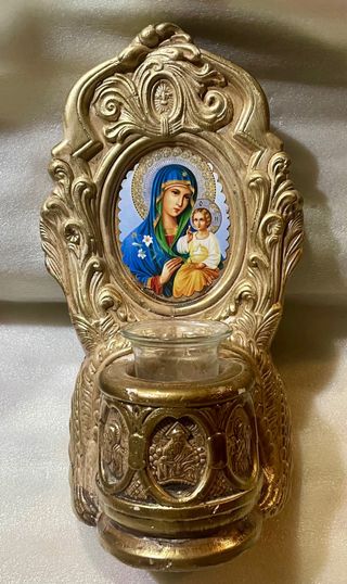 Gran Benditera/Velas Coleccionismo Siglo XIX arte