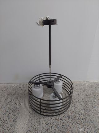 Lámpara de techo moderna metal y cristal