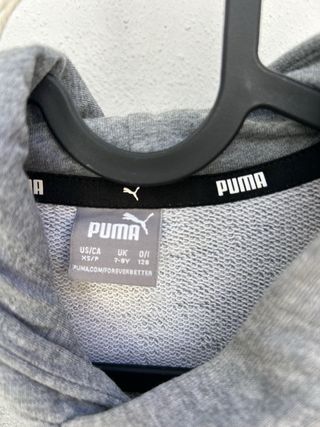 Sudadera Puma niño Talla 7-8 años Gris