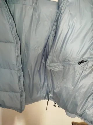 Chaqueta acolchada azul de pullandbear