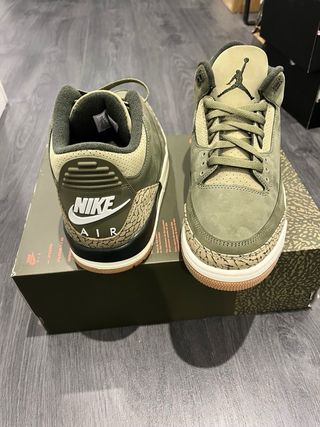 Jordan Retro 3 Verde Oliva Originales