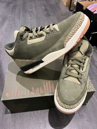 Jordan Retro 3 Verde Oliva Originales