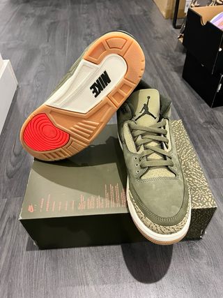 Jordan Retro 3 Verde Oliva Originales