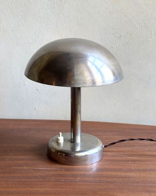 Lampada fungo Bauhaus anni '30 ottone
