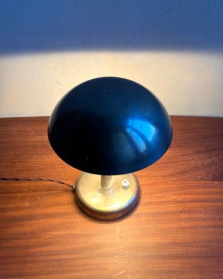 Lampada fungo Bauhaus anni '30 ottone