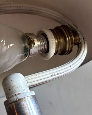 Lampada fungo Bauhaus anni '30 ottone