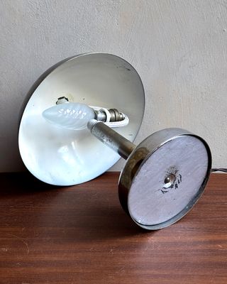 Lampada fungo Bauhaus anni '30 ottone