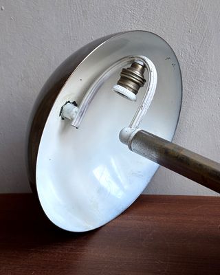 Lampada fungo Bauhaus anni '30 ottone