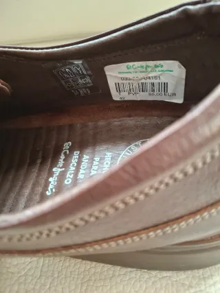 Zapatos de Piel Marrón Hombre Talla 42