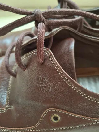 Zapatos de Piel Marrón Hombre Talla 42