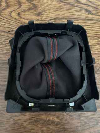 Moldura Palanca Cambios Golf VI GTI Negro Rojo
