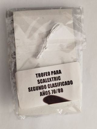 Llavero Scalextric Trofeo 2º clasificado años 80