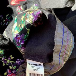 Gonna Desigual nera floreale tg.48