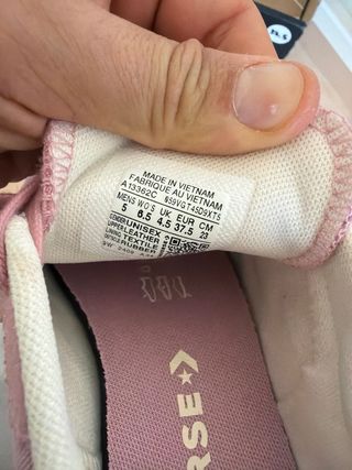 Converse Mujer Rosa Talla 37.5 Modelo Trainer OX