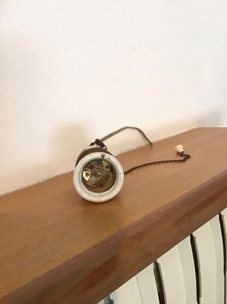 Portalámparas vintage con cadena