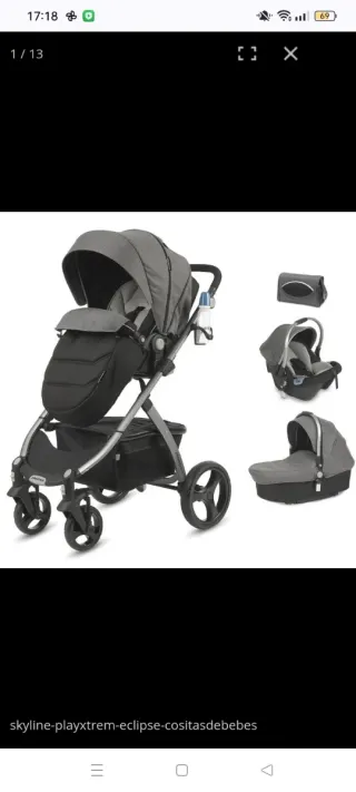 Carrito Casualplay Xtreme 3 piezas