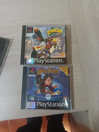 Juegos PS1 Crash Bandicoot y Harry Potter