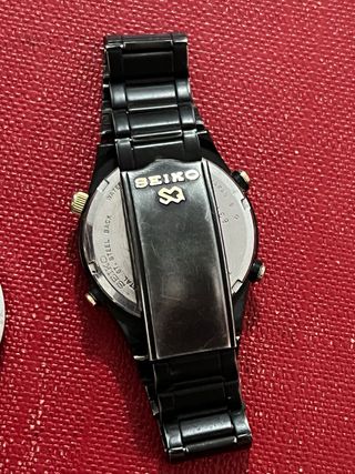 Orologio Seiko Chronograph Uomo Nero Oro