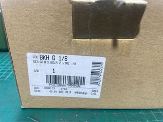 Válvula de bola BKH G 1/8 Para freno mano grupo A