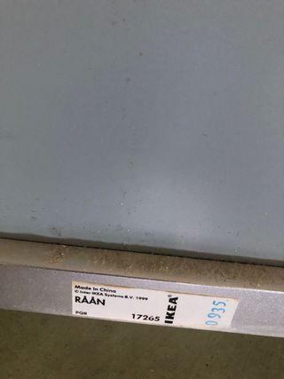 Espejo Baño Ikea con Estante Azul