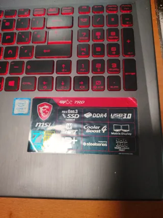 MSI GV62 7RD Portátil Gaming