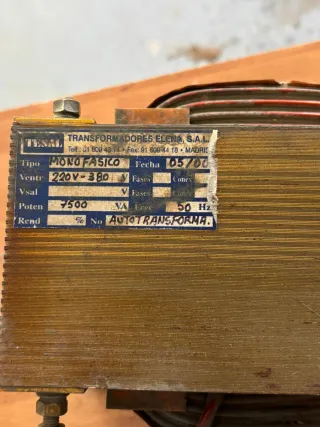 Transformador Eléctrico Industrial