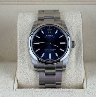 Rolex Oyster Perpetual 34mm Azul Ref. 124200