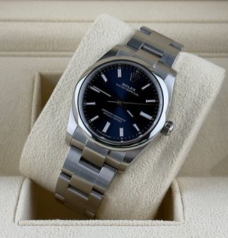 Rolex Oyster Perpetual 34mm Azul Ref. 124200