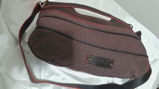 Bolso Adolfo Dominguez Marrón y Rojo