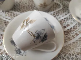 Servizio caffè 6 tazze in porcellana x 6